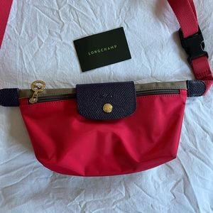 Longchamp Re-Play Le Pilate Belt/Crossbody Bag, Red/Tan, One Size